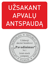 Užsakant apvalų įmonės antspaudą